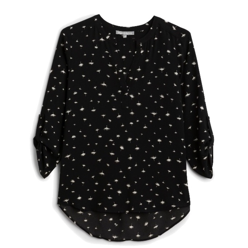 Daniel Rainn Koda Split Neck Waterman Blouse